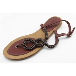 Kenneth Cole Reaction Size 7.5 M Brown Gladiator Synthetic Women‎ Sandal Shoes